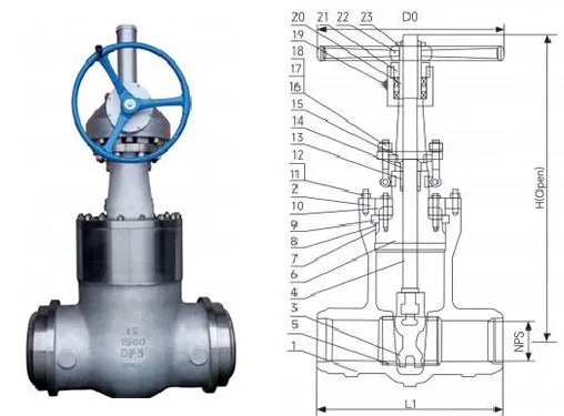 Ap Pressure Seal Bonnet Gate Valve
