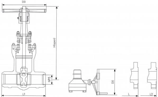 Ap Pressure Seal Bonnet Gate Valve
