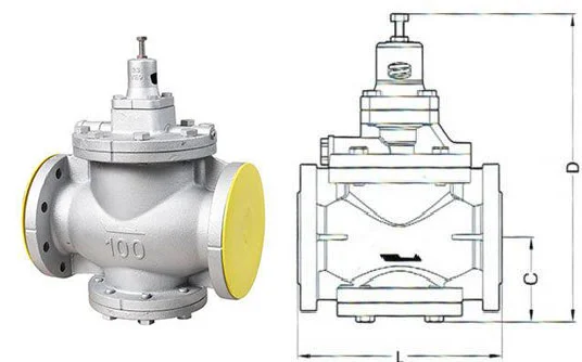 Prv1000 Type Pilot Piston Steam Pressure Reducing Valve